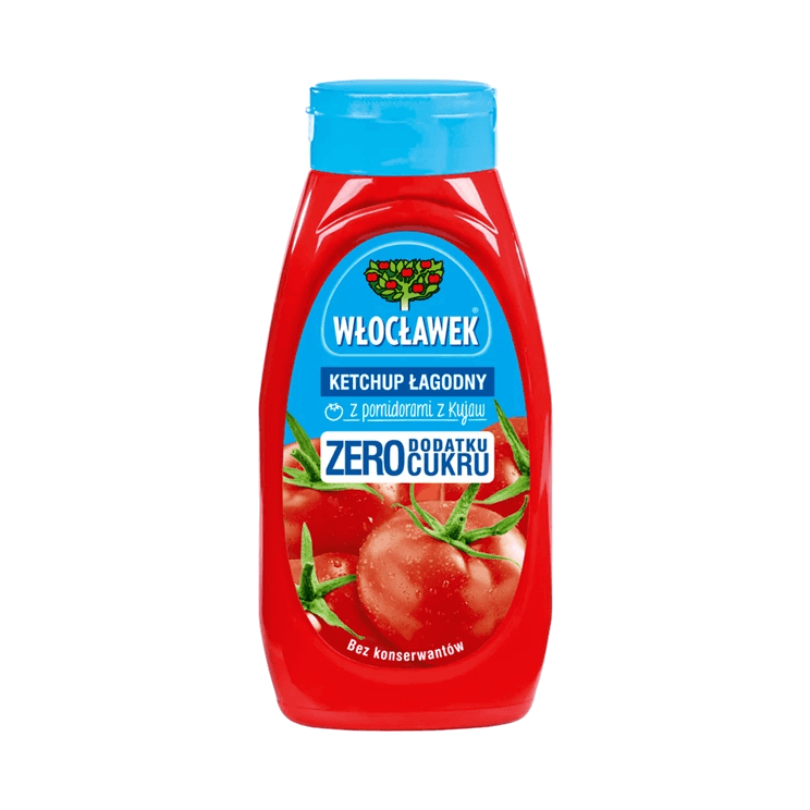 WŁOCŁAWEK KETCHUP ŁAGODNY ZERO 450G