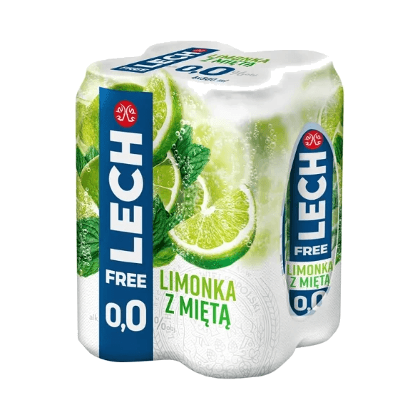 LECH PIWO FREE LIMON MIETA 4X500 DRS