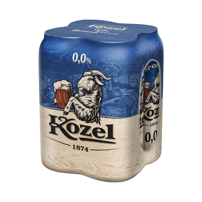 KOZEL PIWO 0% 4-PAK PUSZKA 500ML DRS
