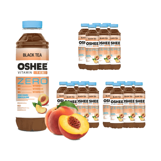 OSHEE TEA ZERO PEACH 555ML DRS