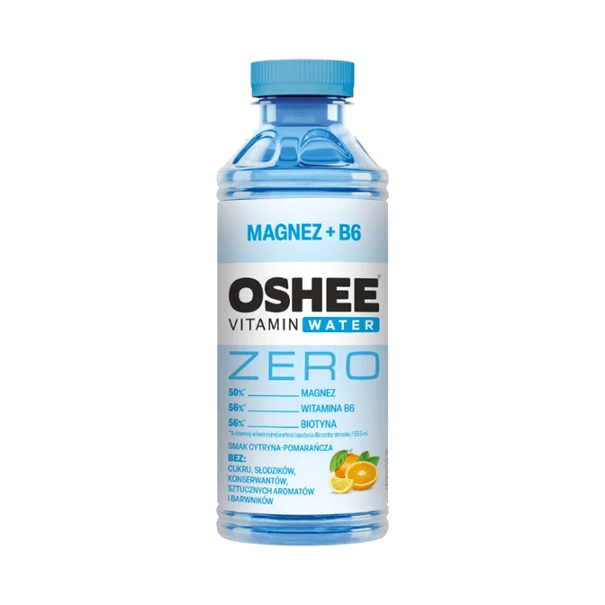 OSHEE WATER ZERO MAGNEZ+B6 555ML DRS