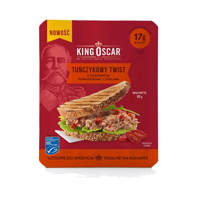 KING OSCAR TUŃCZYKOWY TWIST Z SUSZON
