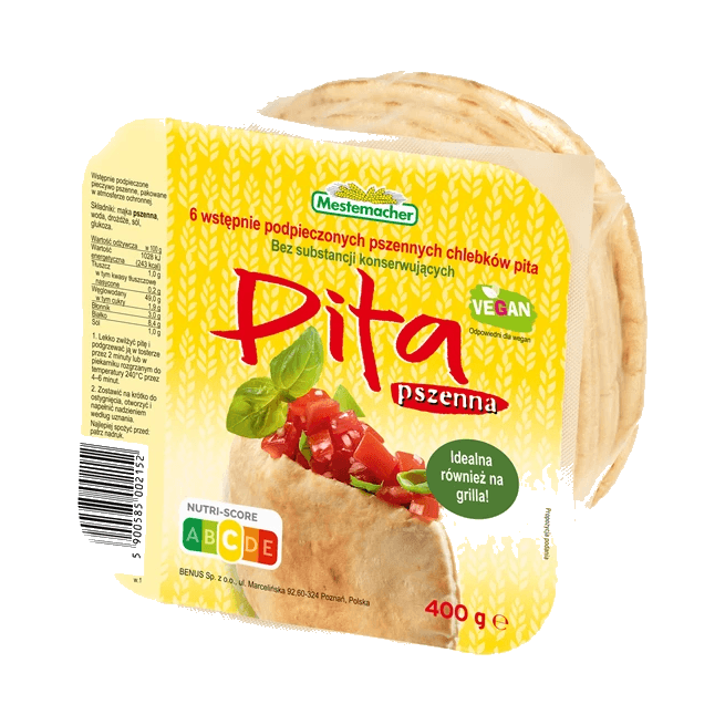 BENUS PITA PSZENNA 6 SZTUK 400G (248
