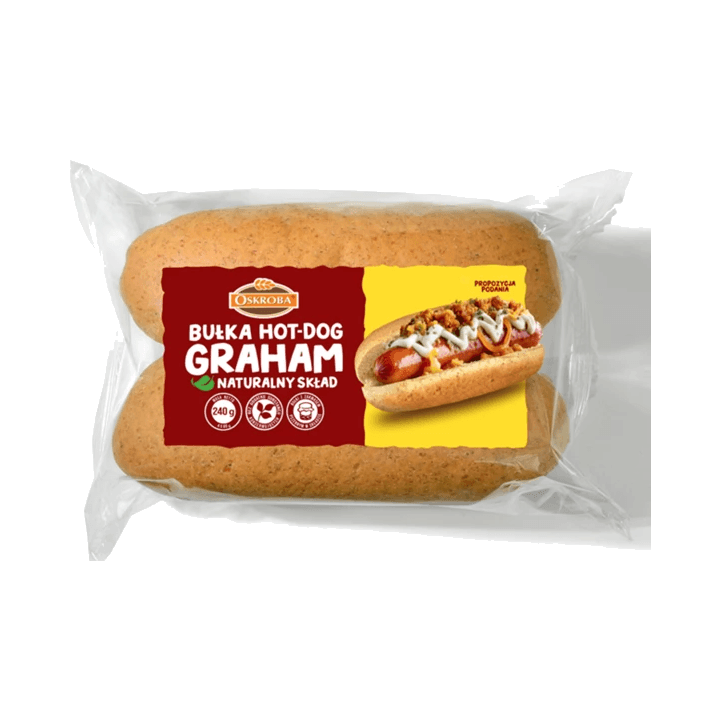 OSKROBA BUŁKA HOT-DOG GRAHAM 240 G