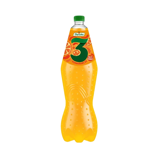 ZBYSZKO NAPÓJ 3 POMARAŃCZE 1,75L DRS