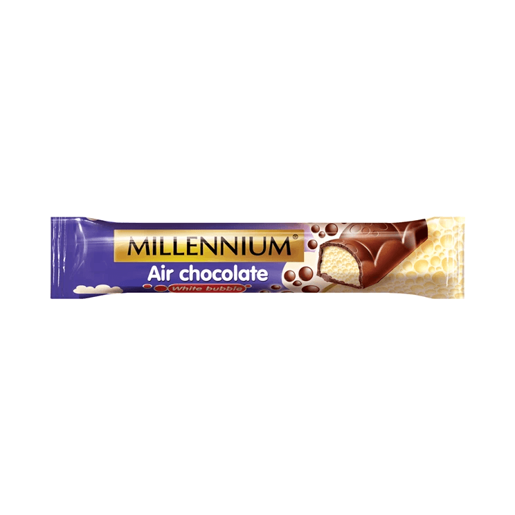 MILLENNIUM AIR CHOCO MILK&WHITE 32G