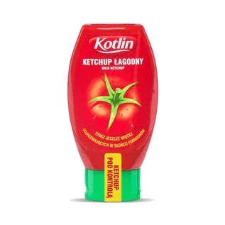KOTLIN KETCHUP ŁAGODNY PLASTIK 450G