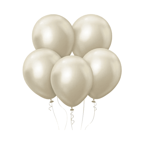 BALONY KALISAN 12", MIRROR BIAŁO-ZŁO