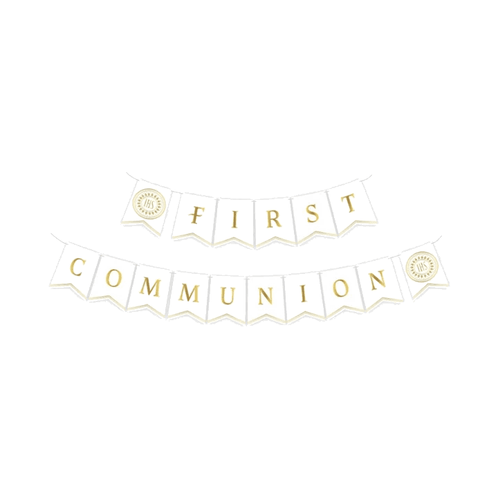 GIRLANDA PAPIEROWA FIRST COMMUNION,