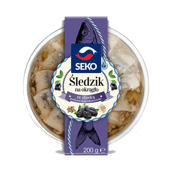 SEKO ŚLEDZIK NA OKR.ZE ŚLIWKĄ 200G