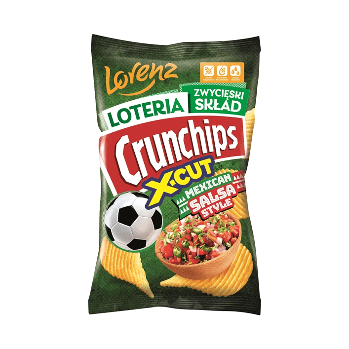 LORENZ CRUNCHIPS X-CUT SALSA 130G