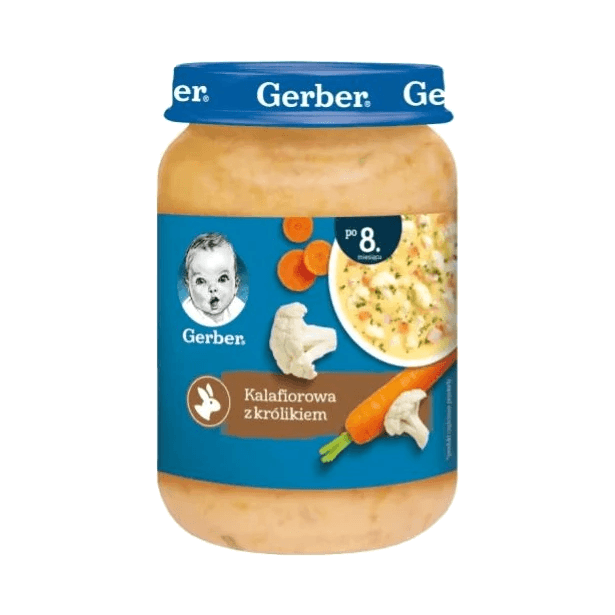 GERBER ZUPA KALAFIOR Z KRÓLIK.190G