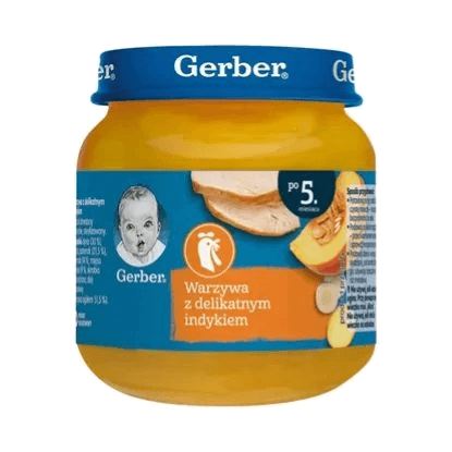 GERBER OBIADEK WARZYWA Z INDYK 125G