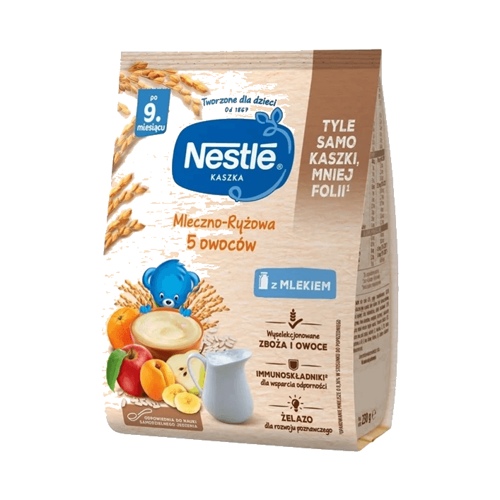 NESTLE KASZKA ML-RYŻ 5 OWOC 230G 10