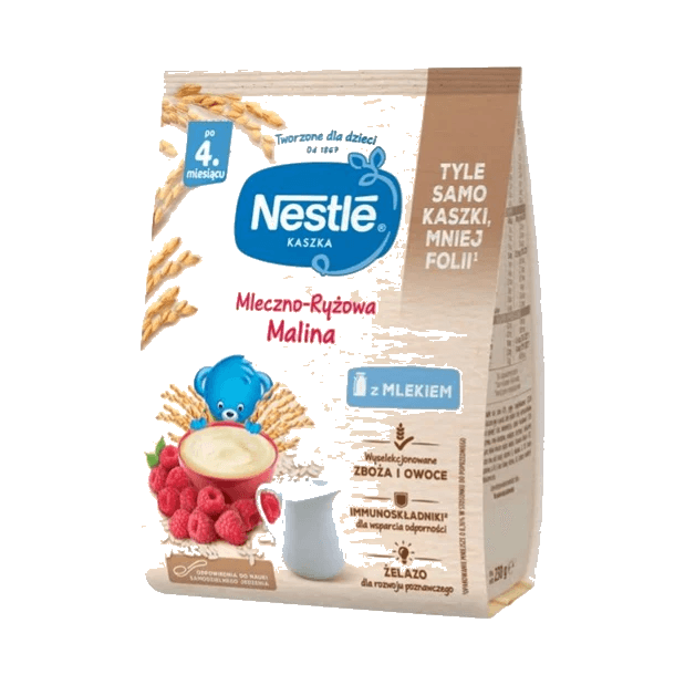 NESTLE KASZKA ML-RYŻ MALINA 230G