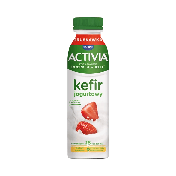 DANONE ACTIVIA KEFIR TRUSKAWKA 280G