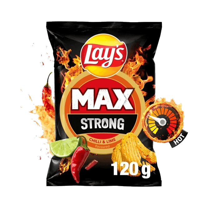 LAYS 8409 STRONG CHILI & LIME 120G