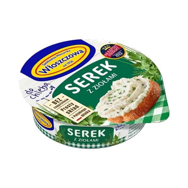 WŁOSZCZOWA SEREK Z ZIOŁAMI DO CHLEBA