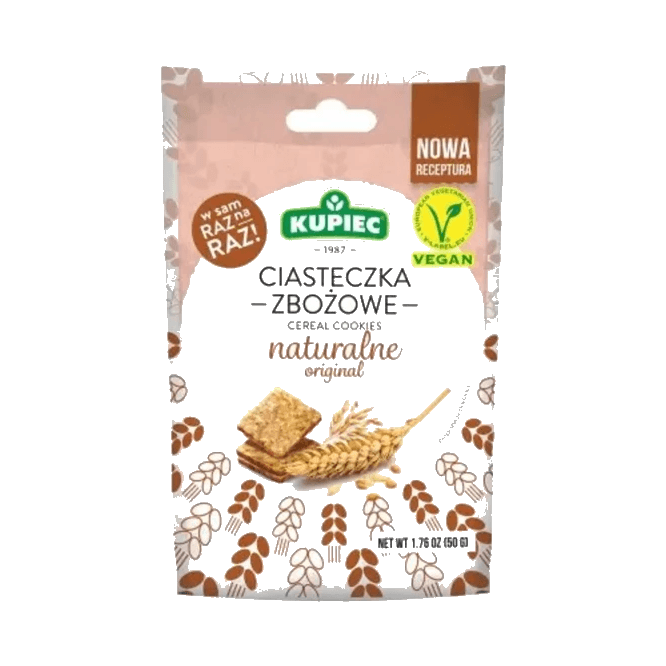 KUPIEC CIASTECZKA ZBOŻOWE NATUR.50G