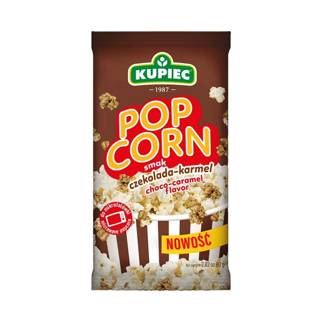 KUPIEC POPCORN CZEKOL.KARMEL 80G