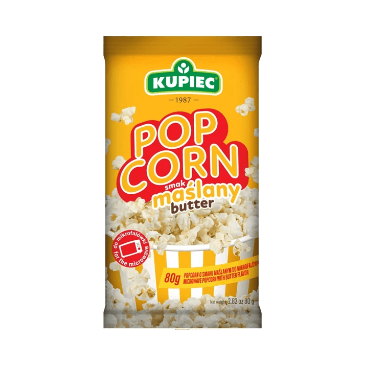 KUPIEC POPCORN MAŚLANY 80G