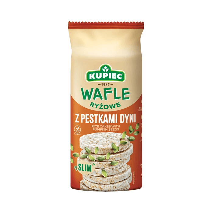 KUPIEC WAFLE RYŻOWE PESTKI DYNI 90G