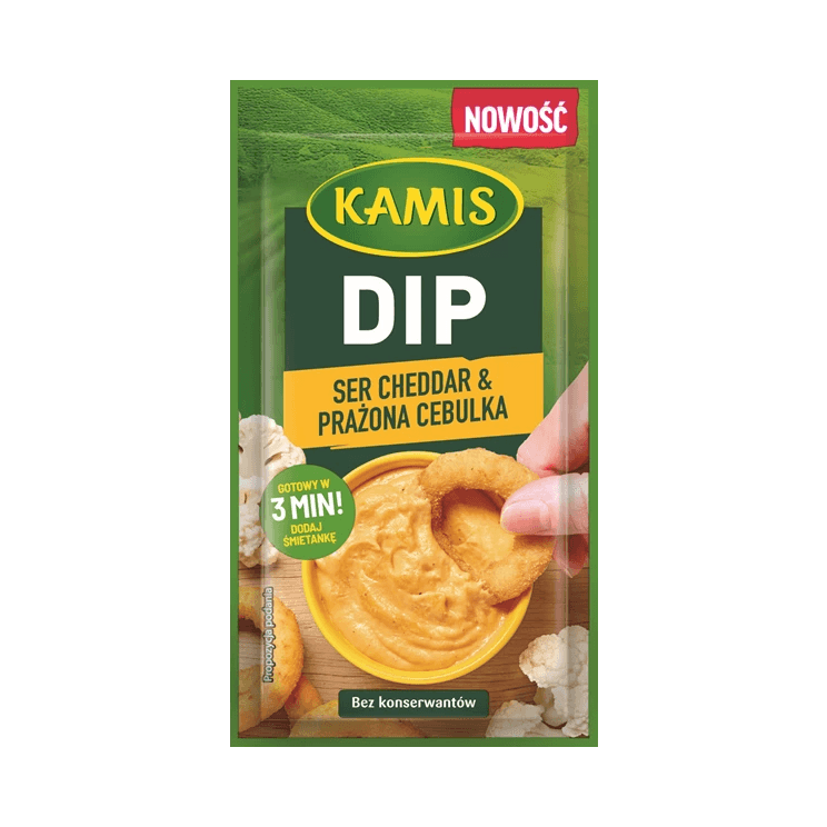 KAMIS DIP CHEDDAR&PRAŻ.CEBULKA 20 G