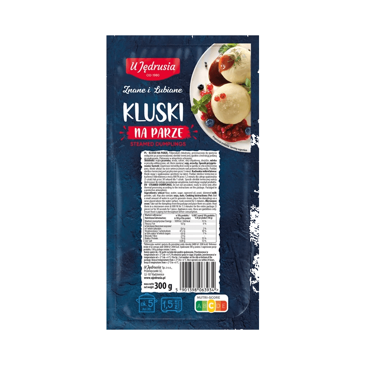 U JĘDRUSIA KLUSKI NA PARZE 300G