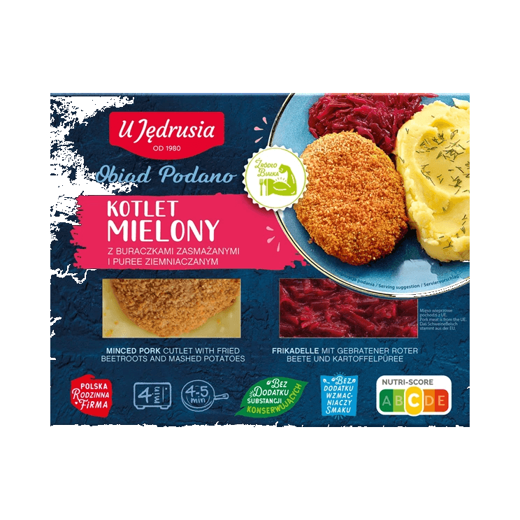 U JĘDRUSIA KOTLET MIEL.BUR/PUREE