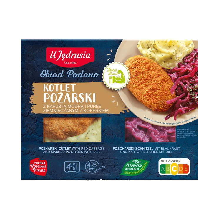 U JĘDRUSIA KOTLET POŻARSKI KAP/PUREE