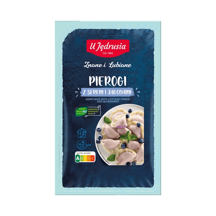 U JĘDRUSIA PIEROGI SER/JAGODY 400G
