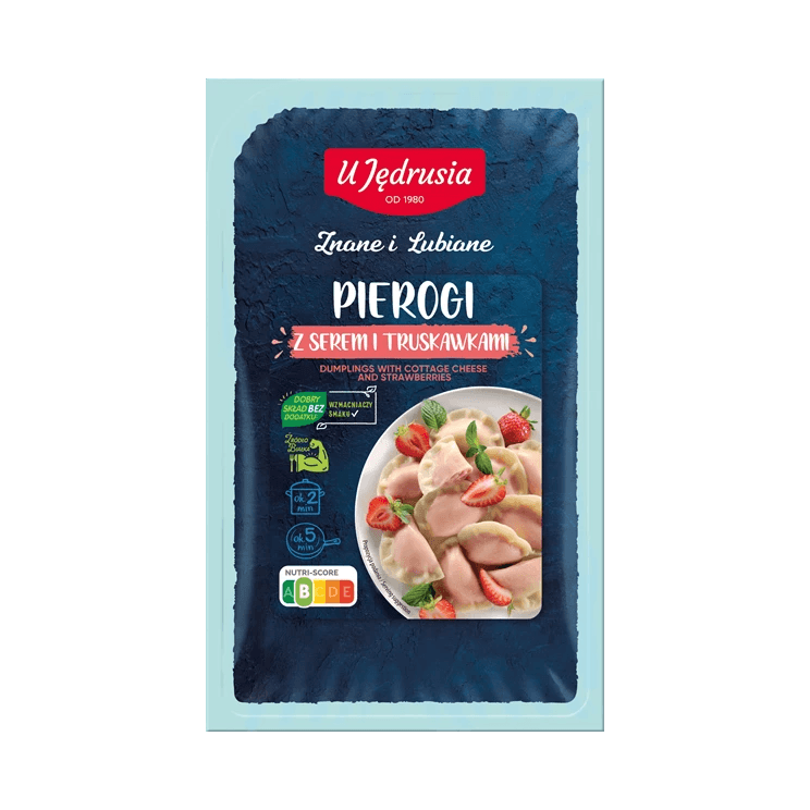 U JĘDRUSIA PIEROGI SER/TRUSKAW.400G
