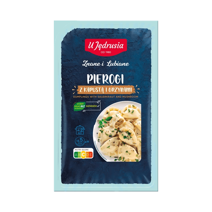 U JĘDRUSIA PIEROGI Z KAP/GRZYB.400G
