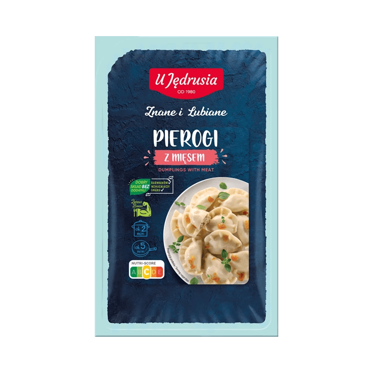 U JĘDRUSIA PIEROGI Z MIĘSEM 400G