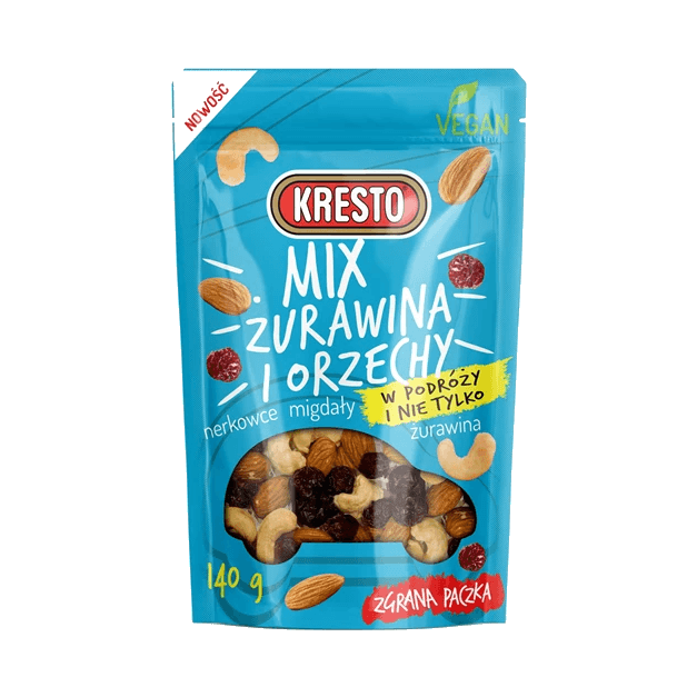 KRESTO MIX ŻURAWINA/ORZECHY 140G