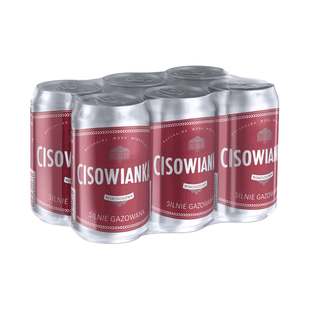 CISOWIANKA WODA GAZ PUSZKA 330ML