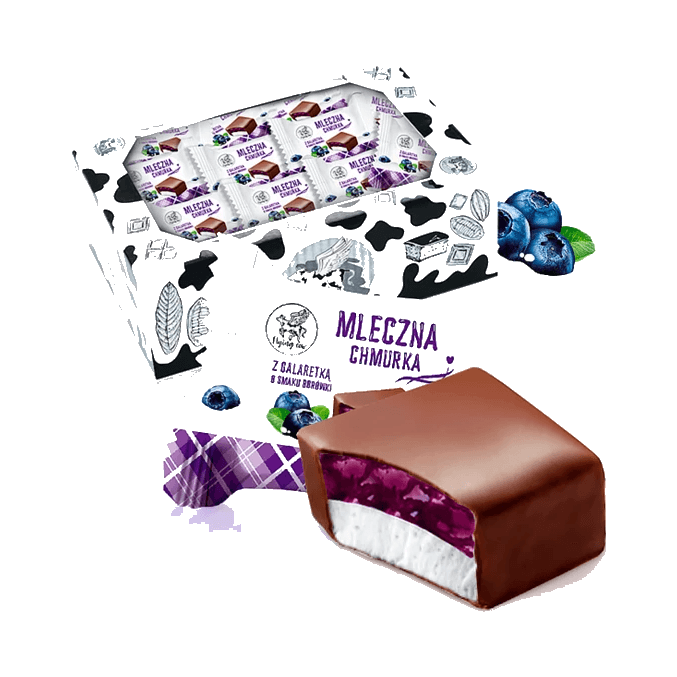 MLECZNA CHMURKA CUKIERKI BORÓWKA 1KG