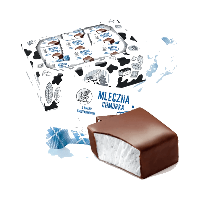 MLECZNA CHMURKA CUKIERKI ŚMIETAN 1KG